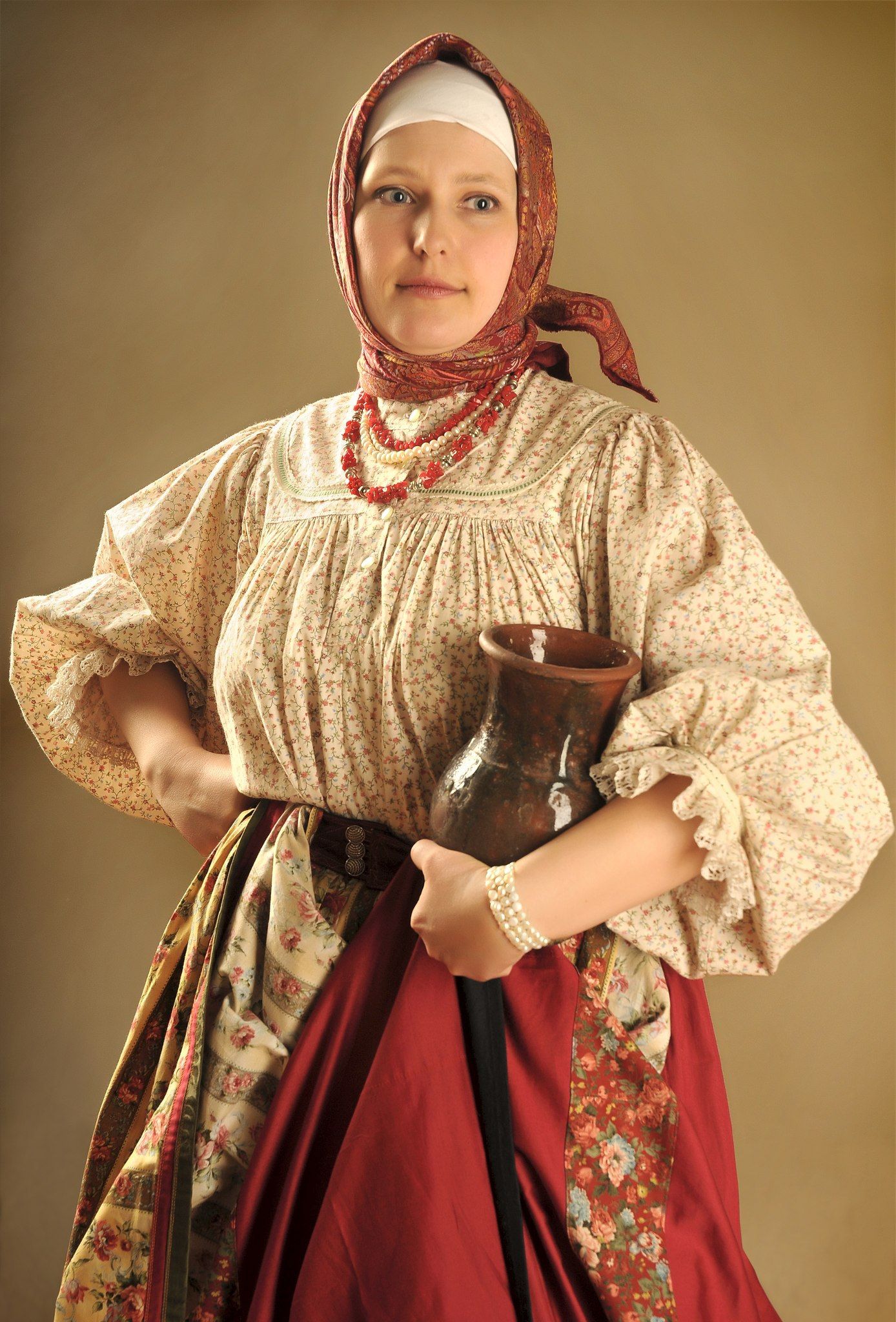 Girls in Slavic costumes in Feira di Santana